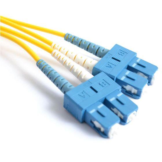 FIB Fiber Optic Patch Cable, SC to SC UPC/UPC, 10 meters, 3mm Duplex SM SMF-28 Ultra Fiber  FIB Fiber Optic Patch Cable, SC to SC UPC/UPC, 10 meters, 3mm Duplex SM SMF-28 Ultra Fiber