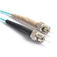 FIB Fiber Optic Patch Cable, ST PC to ST PC, 5 meters, 1.6mm Simplex MM ClearCurveOM3 Fiber  FIB Fiber Optic Patch Cable, ST PC to ST PC, 5 meters, 1.6mm Simplex MM ClearCurveOM3 Fiber