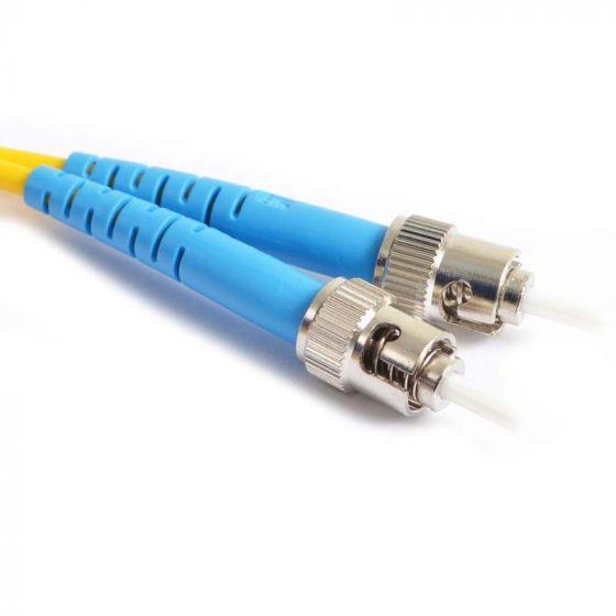 FIB Fiber Optic Patch Cable, ST UPC to ST UPC, 5 meters, 3mm Simplex SM SMF-28 Ultra Fiber
