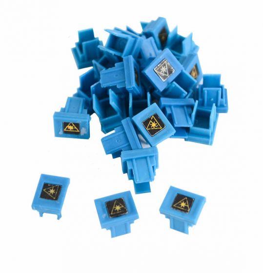 FIB Laser Safety Cap Bulkhead SC Blue - 25 Pack