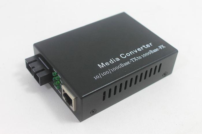 FIB Media Converter SC 10/100/1000 Base-T/TX to 1000 Base-FX 20km