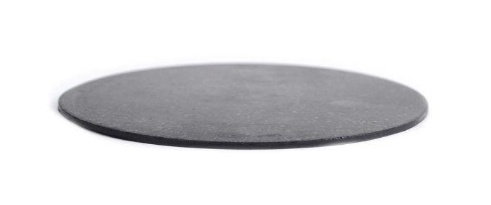 FIB Polishing Pad 90 Durometer Rubber Circular 4" Black