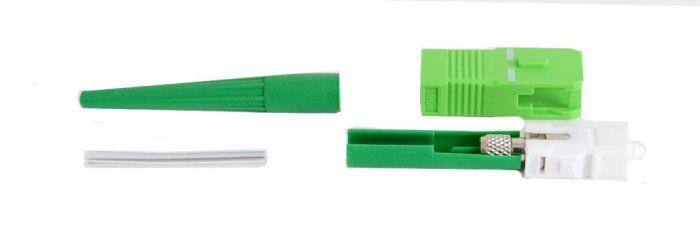 FIB Splice-On Connector SC APC Singlemode Cheetah 900um Green 10 Pack