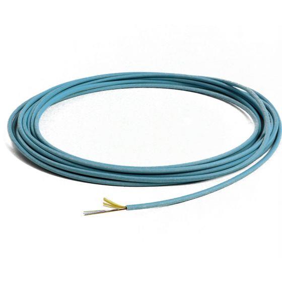 TLC 12 Fiber MM 50um OM4 Micro Distribution Fiber Optic Cable Plenum Aqua