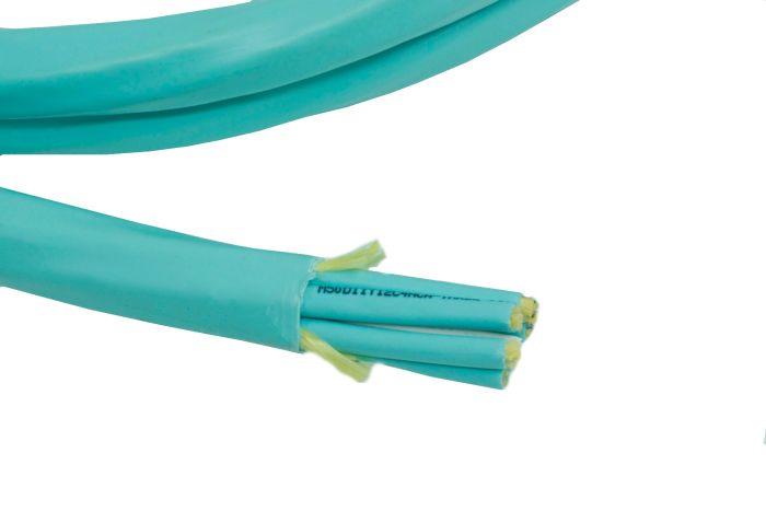 TLC 72 Fiber, 50/125um ClearCurve OM3, Distribution Fiber Optic Cable, Riser, Aqua
