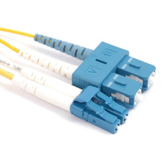 FIB Fiber Optic Patch Cable, LC to SC UPC-UPC, 10 meters, 1.6mm Duplex SM SMF-28 Ultra Fiber  FIB Fiber Optic Patch Cable, LC to SC UPC-UPC, 10 meters, 1.6mm Duplex SM SMF-28 Ultra Fiber