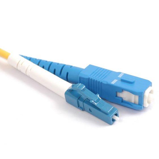 FIB Fiber Optic Patch Cable, LC to SC UPC-UPC, 10 meters, 1.6mm Simplex SM SMF-28 Ultra Fiber FIB Fiber Optic Patch Cable, LC to SC UPC-UPC, 10 meters, 1.6mm Simplex SM SMF-28 Ultra Fiber
