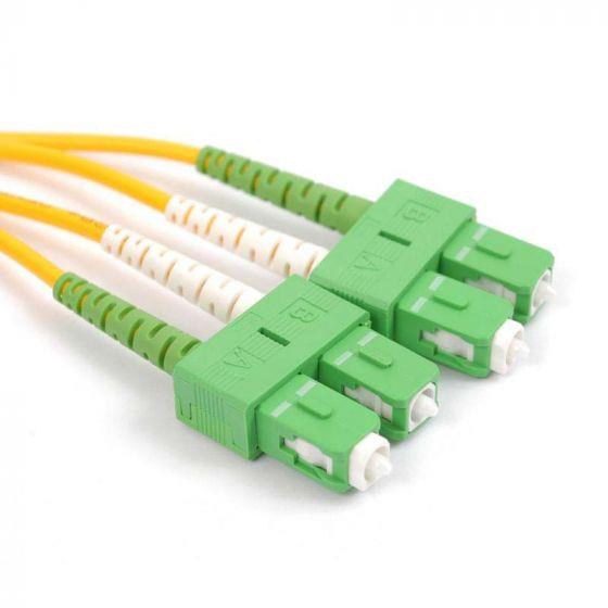 FIB Fiber Optic Patch Cable, SC APC to SC APC, 10 meters, 3mm Duplex SM SMF-28 Ultra Fiber