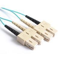 FIB Fiber Optic Patch Cable, SC PC to SC PC, 10 meters, 1.6mm Duplex MM ClearCurveOM4 Fiber