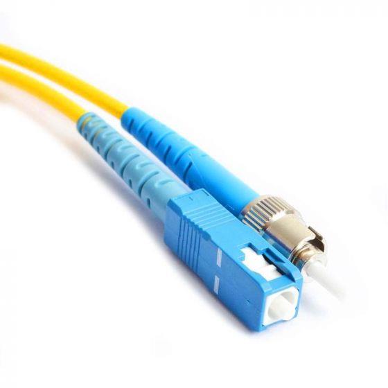 FIB Fiber Optic Patch Cable, ST to SC UPC-UPC, 2 meters, 3mm Simplex SM SMF-28 Ultra Fiber