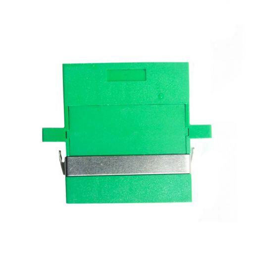 FIB LC Quad Adapter SC Footprint Green Zir Flange  FIB LC Quad Adapter SC Footprint Green Zir Flange
